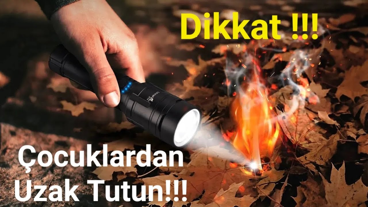 Ultrafire Z10 El Feneri İncelemesi.  Çocuklardan Uzak Tutulması Gerekiyor. Ultrafire vs Kensun
