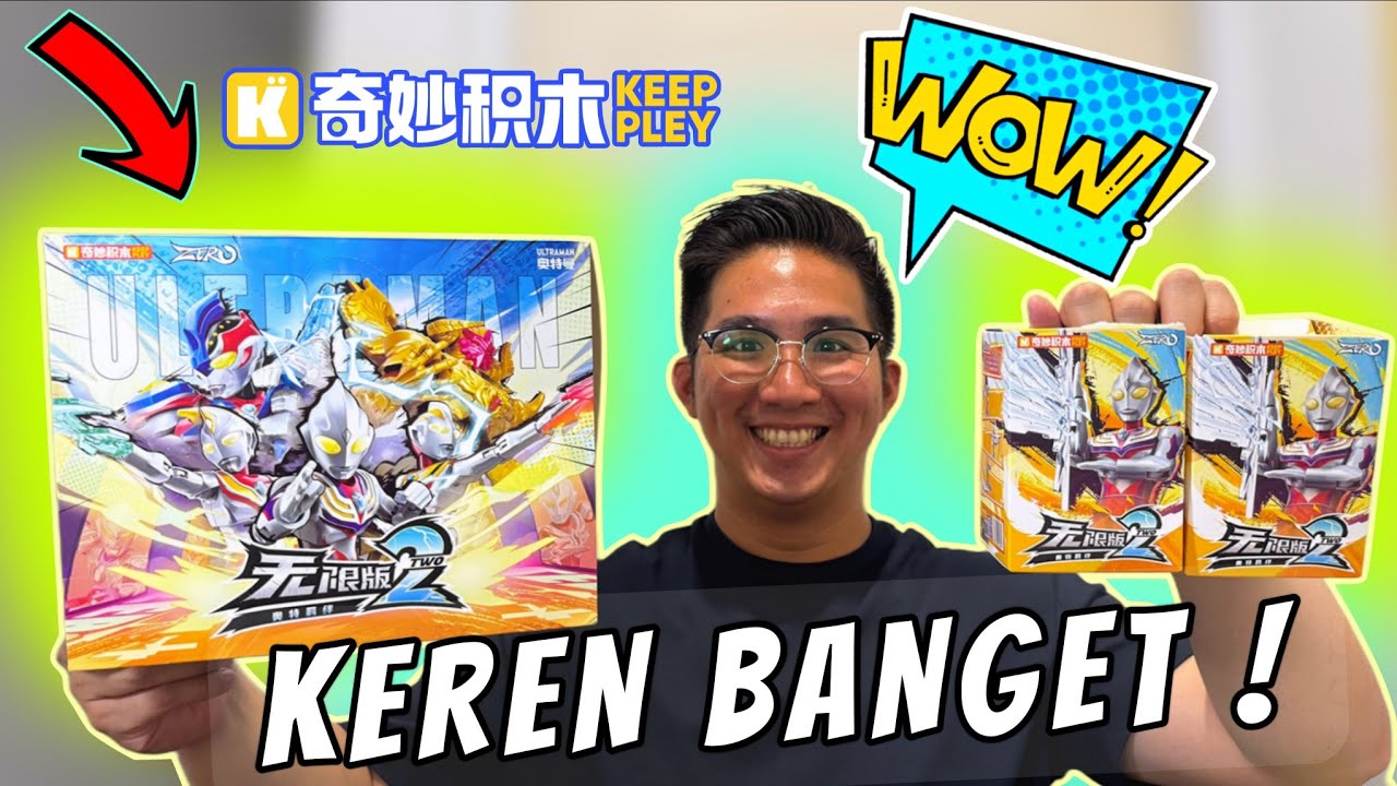 LENGKAP SEMUA SECRETNYA ! Detailnya KEREN BANGET ! Unboxing Keeppley Ultraman Zero Infinity Vol.2
