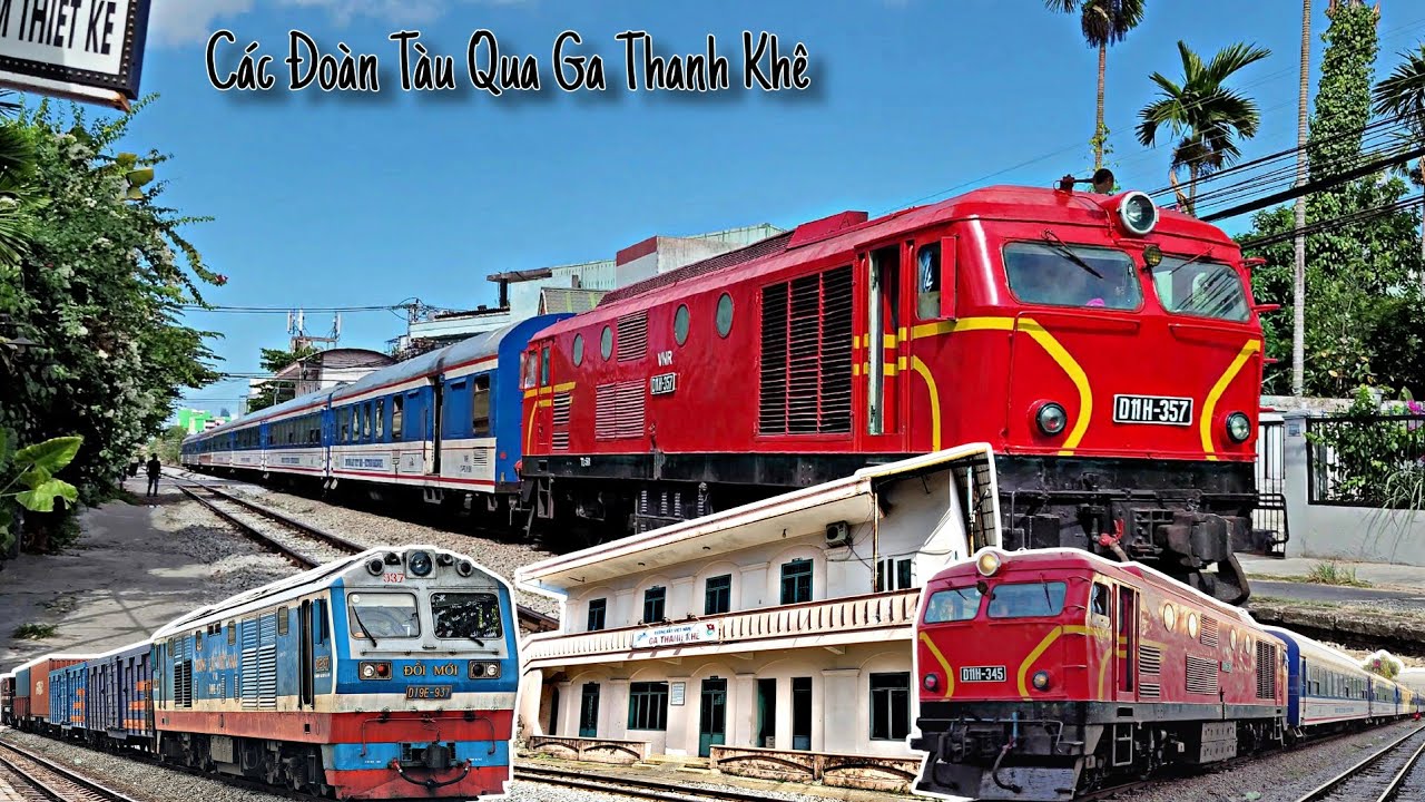 GA THANH KHÊ HỘI TỤ CÁC ĐẦU MÁY TỪ 3 XÍ NGHIỆP KÉO TÀU TỪ SÁNG ĐẾN CHIỀU