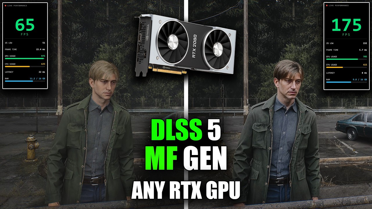 DLSS 5 и генерация нескольких кадров для любой карты RTX! (Значительный прирост FPS)