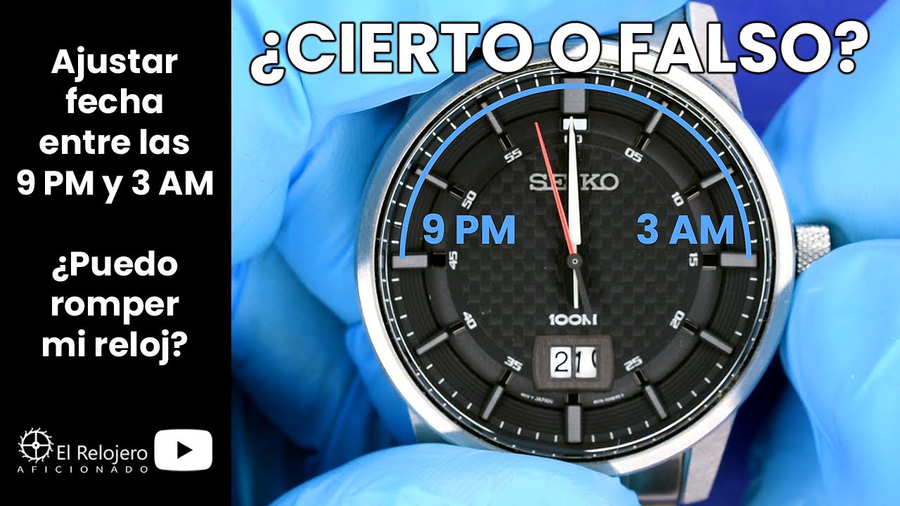 ¿Ajustas la fecha del reloj correctamente o te complicas la vida?