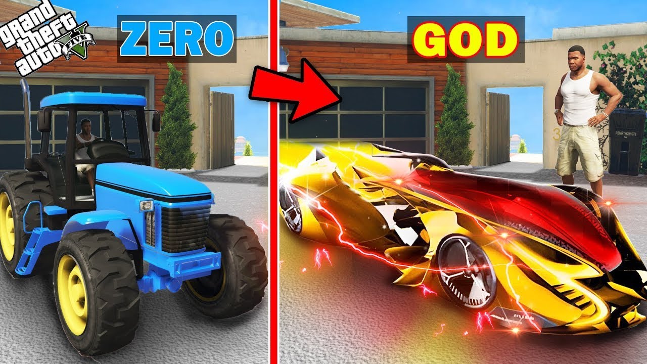 GTA 5 : Franklin Used Ugly Tractor To Make Most Unique God Car In GTA 5 !