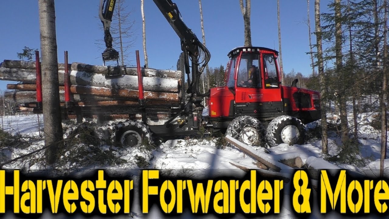 Komatsu 875 Forwarder| Thinning | Sweden