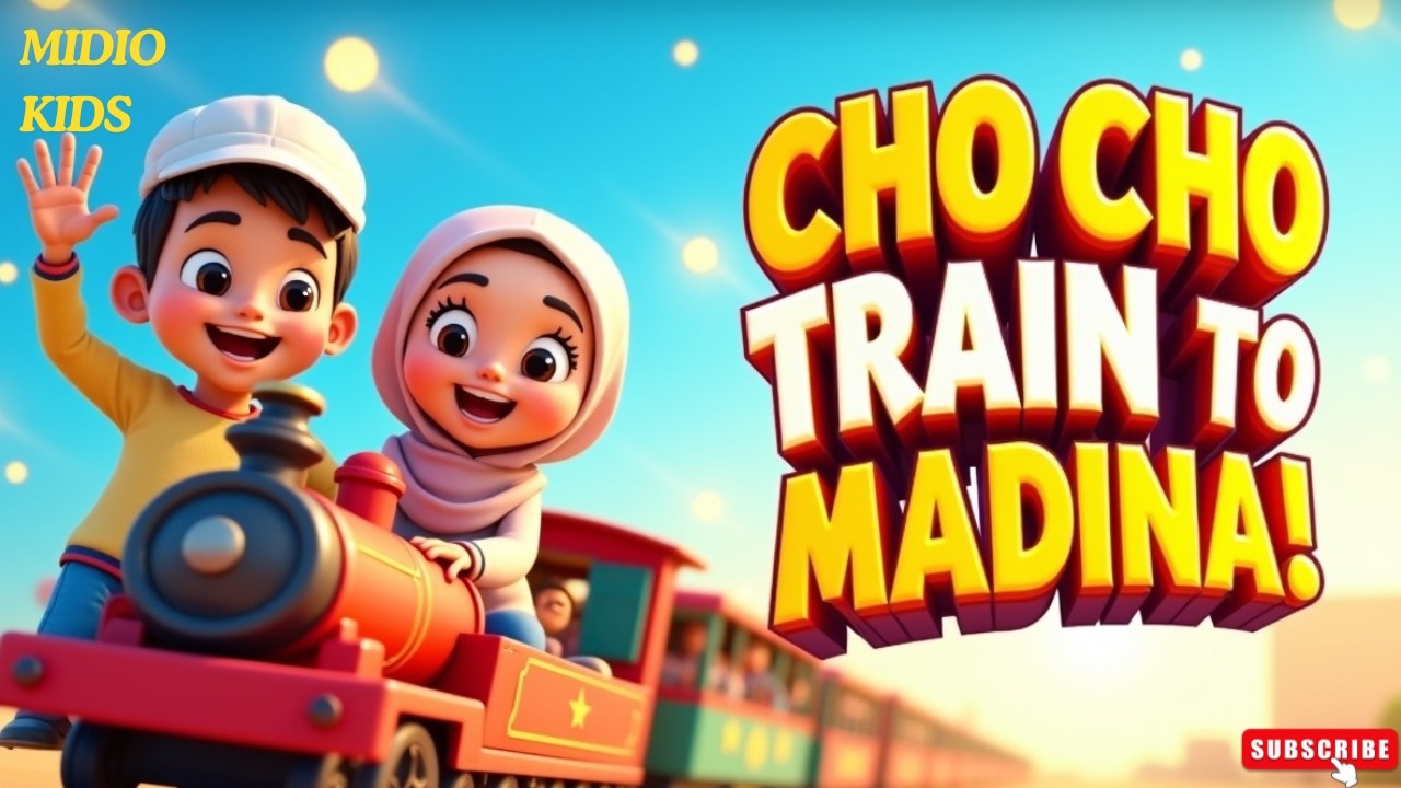 Choo Choo Train to Madinah | Islamic Kids Song | Muslim kids | Learning Nasheed for Kids #midiokids