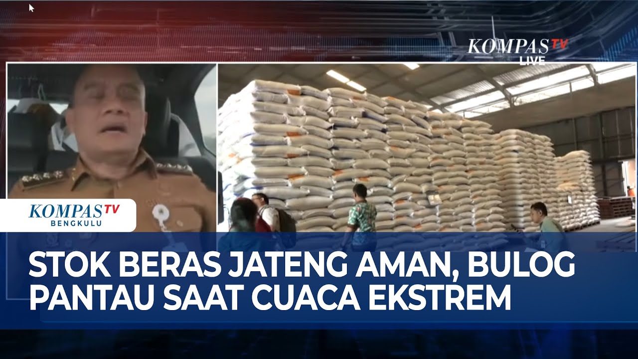 Stok Beras Jateng Aman, Bulog Pantau Saat Cuaca Ekstrem