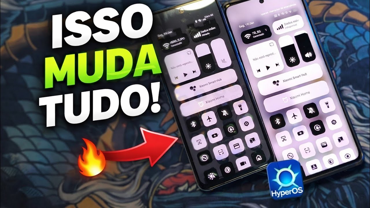 NOVA ATUALIZAÇÃO! Tema com CENTRAL DE CONTROLE TRANSPARENTE no HyperOS 3 😱 (MTZ SEM ROOT)