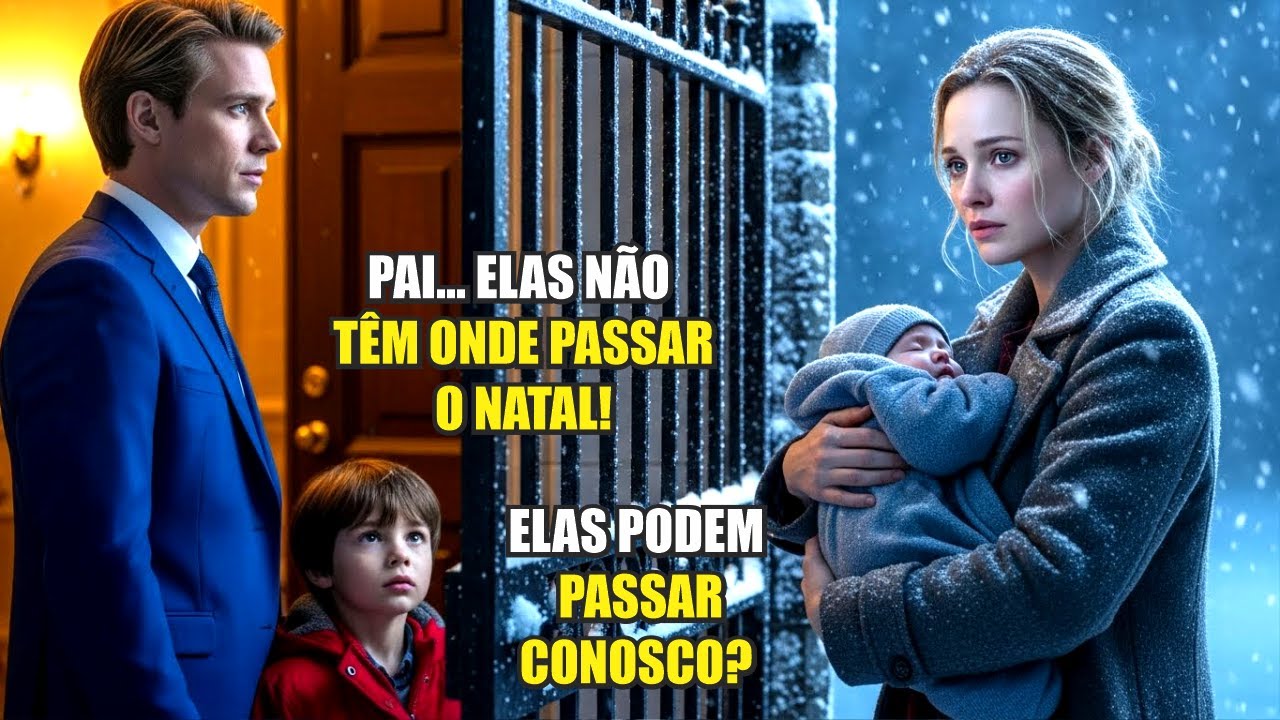 FILHO DO BILIONÁRIO LEVA MÃE POBRE COM BEBÊ PARA A CEIA E A REAÇÃO DO PAI COMOVE A TODOS