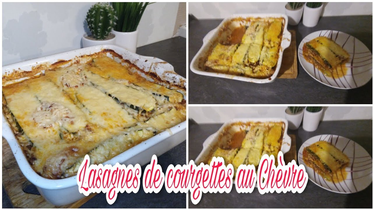 LASAGNES Courgettes Chèvre // Recette facile