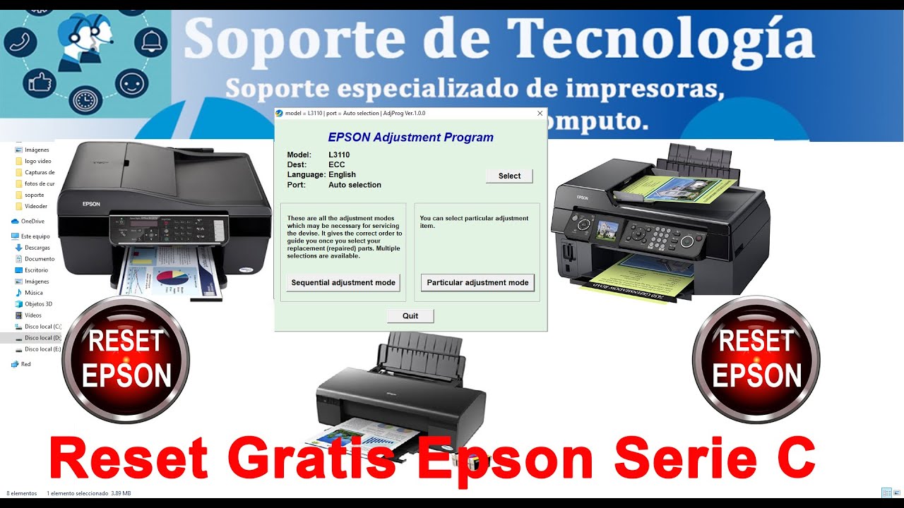 Reset Gratis Epson Stylus Serie C
