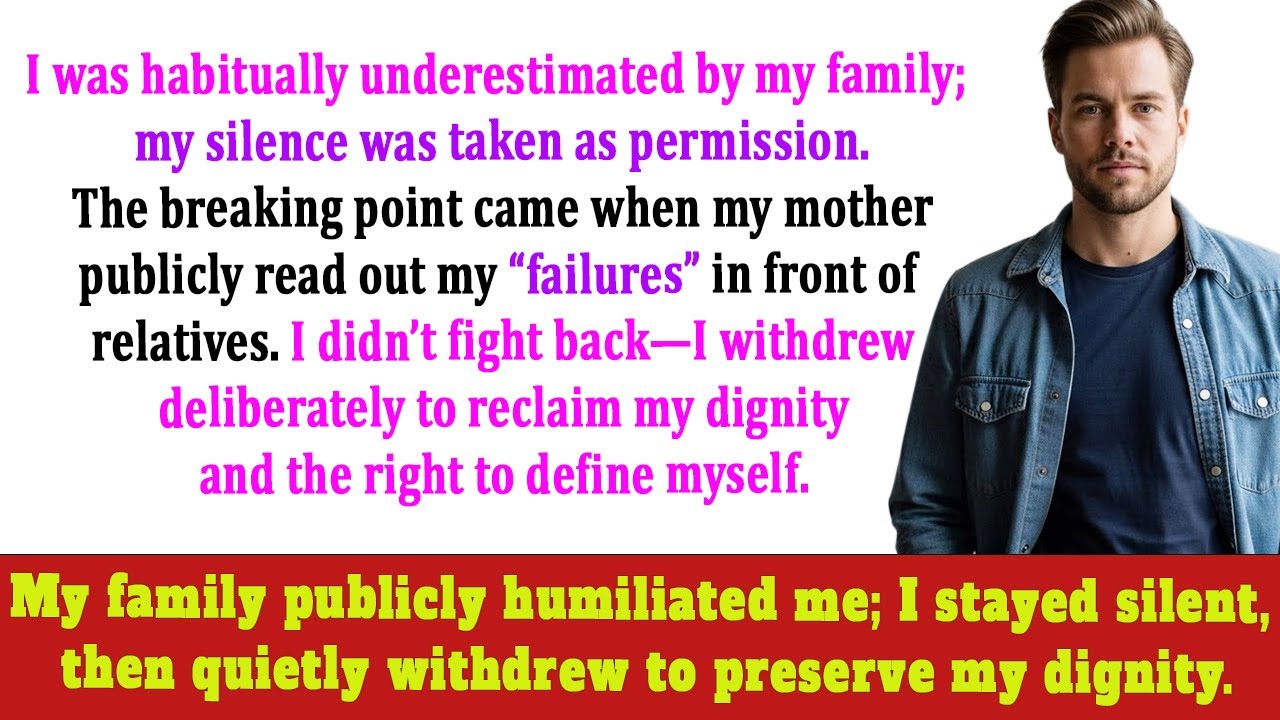My Mother Read My Failures Aloud During My Grandfather’s Birthday Lunch | Family Trauma Storytelling