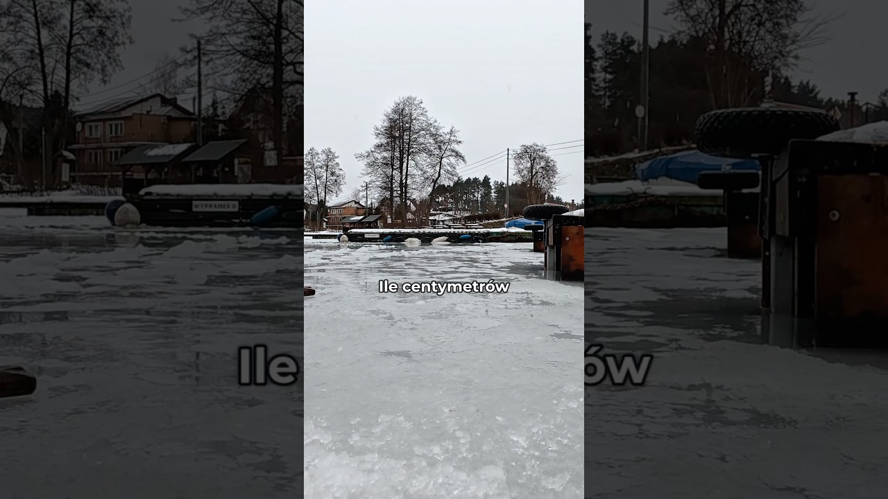 Ile centymetr&oacute;w ma l&oacute;d na Wdzydzkim jeziorze? Uwierzylibyście? Nadchodzi odwilż to ostatni pomiar 😳
