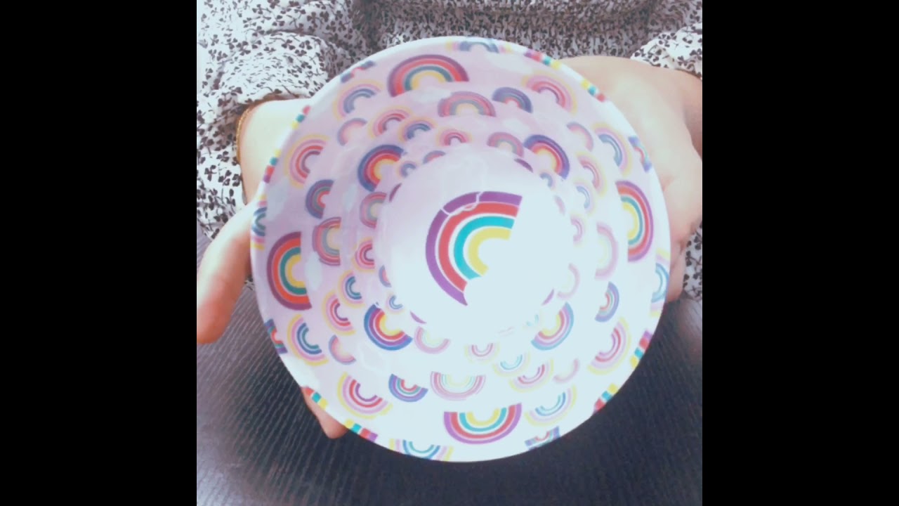 2 sides printing melamine bowl for salad, food, cereal, snack, fruits, vegetables, oat, dinner