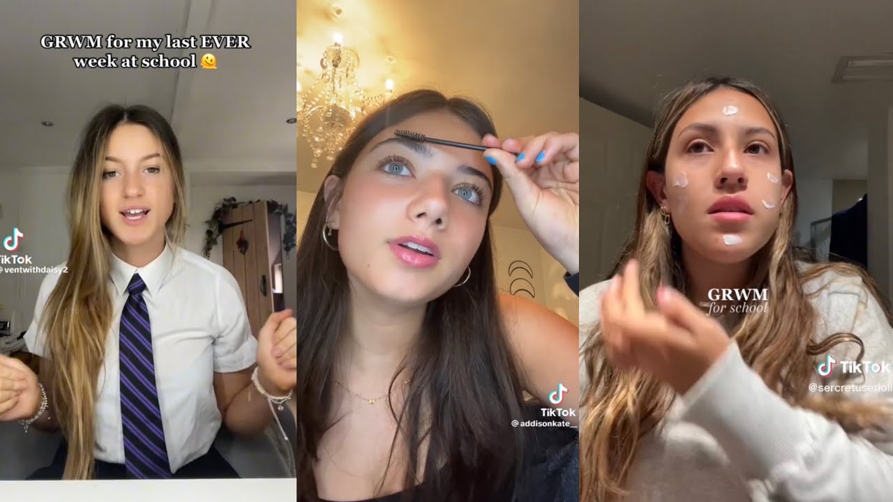 GRWM For School TikTok Compilation