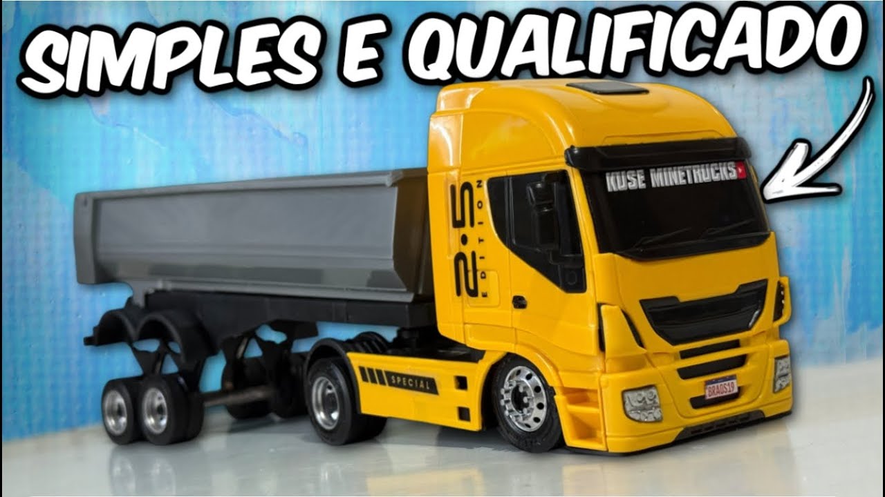 MONTEI O IVECO HI WAY SIMPLES COM RODAS REALISTAS E MOLEJOS