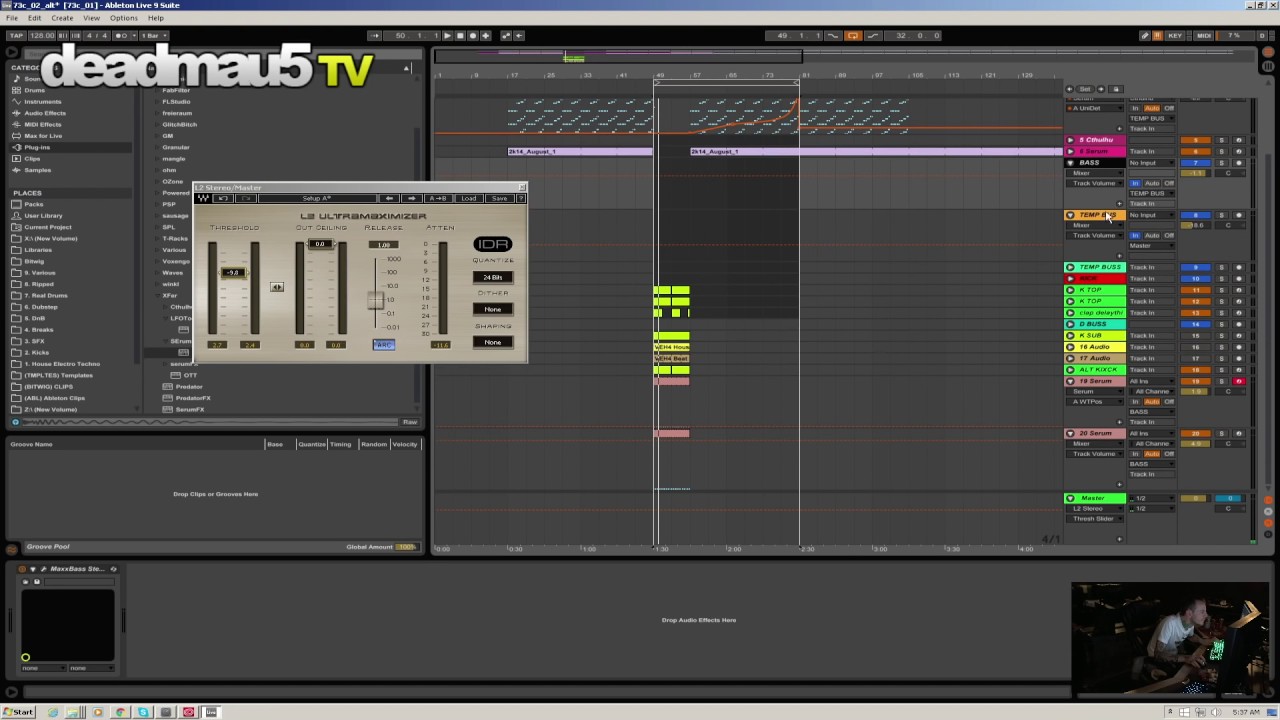 Deadmau5 making imaginary friends - 06 bass sound design | editing