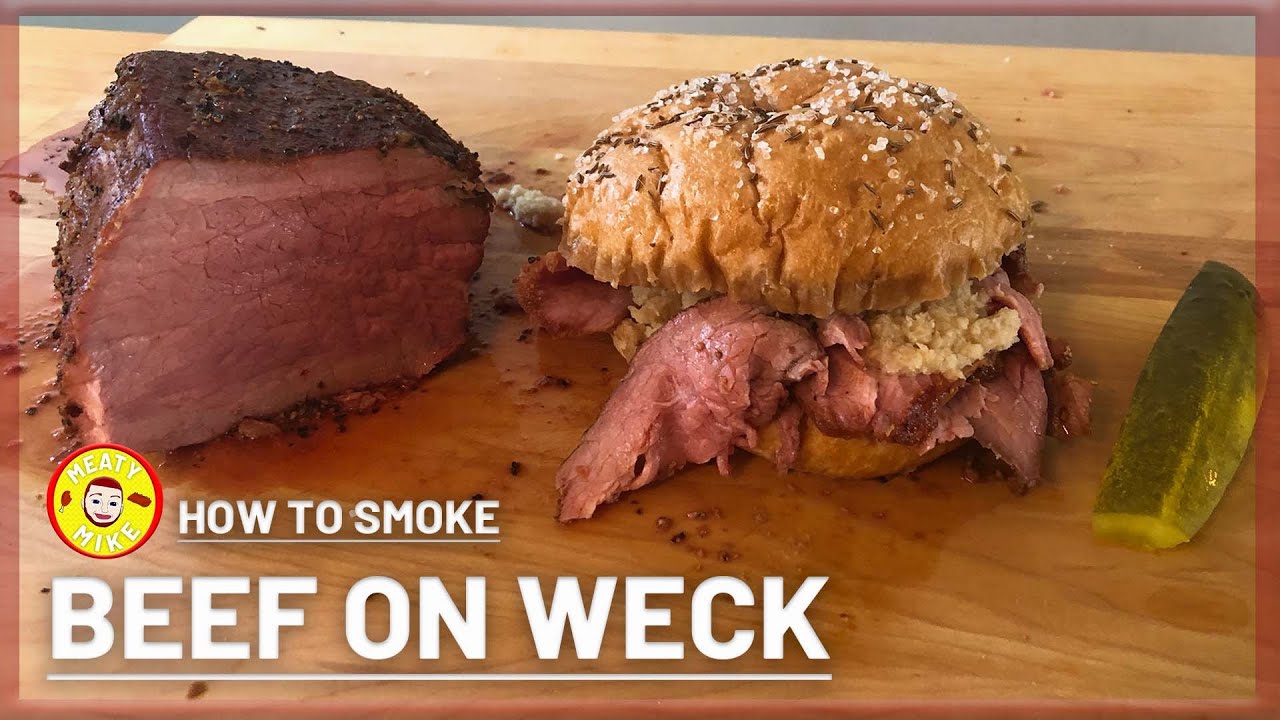 Smoked BEEF ON WECK on the Po' Man Grill | Smoked Roast Beef