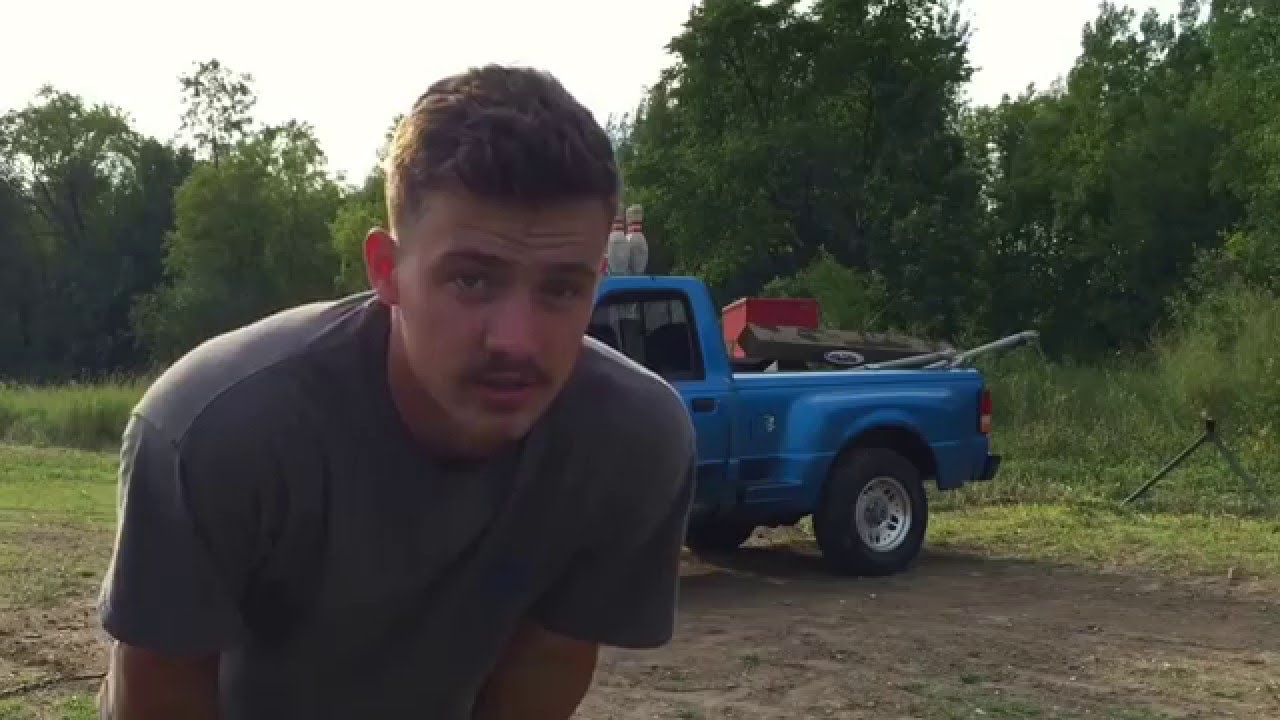 Bowling ball cannon defeats truck