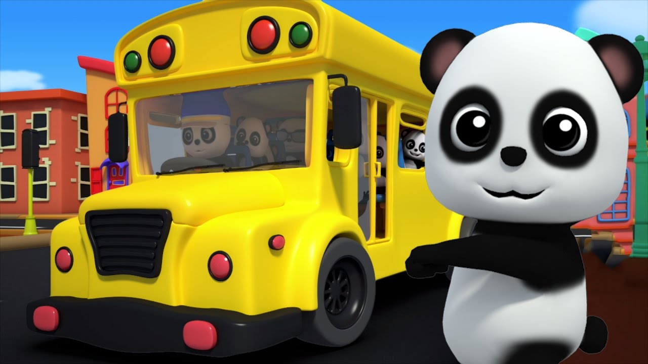 ruote del bus | filastrocche | video didattico | Nursery Rhymes | Baby Boa Pand | Wheels on the Bus