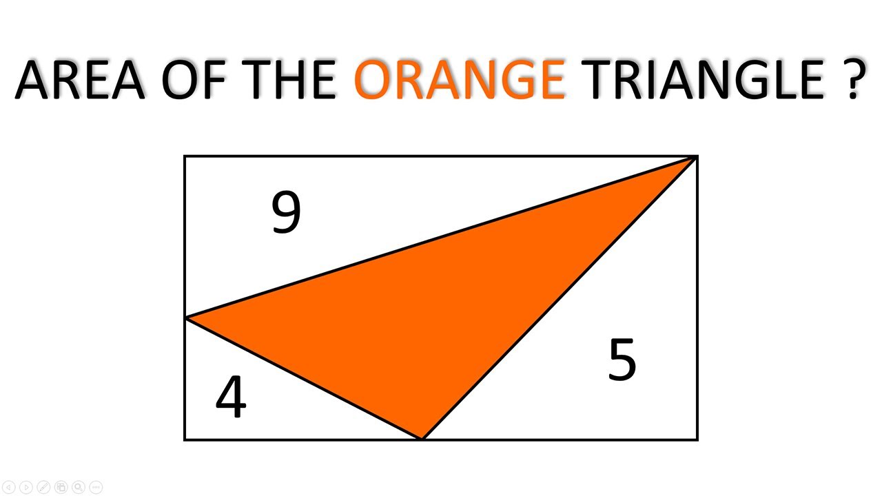 Geometry: Solving the Area of the Inscribed Triangle