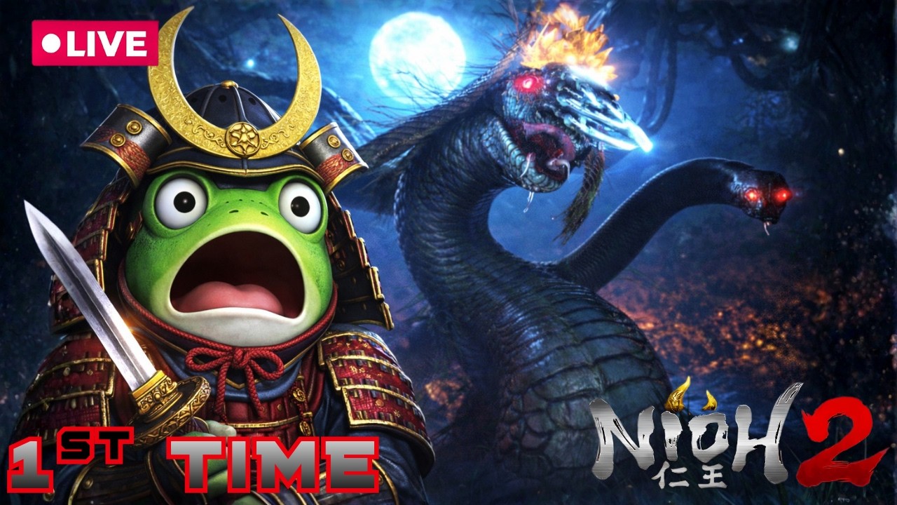 🔴 LIVE – Is Nioh 2 the Hardest Soulslike? | First Playthrough