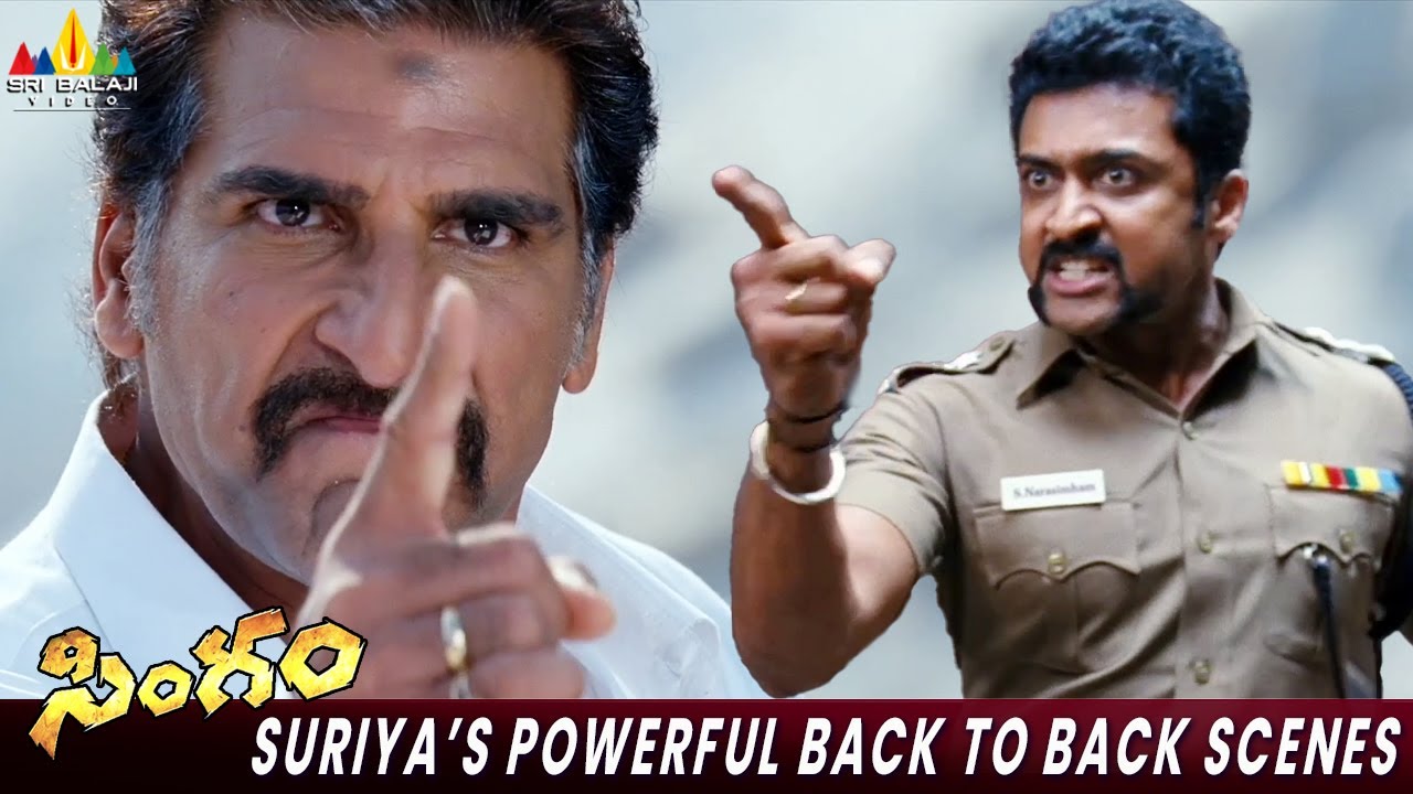 Suriya's Powerful Back to Back Scenes | Singam | Anushka, Hansika | Telugu Movie Scenes