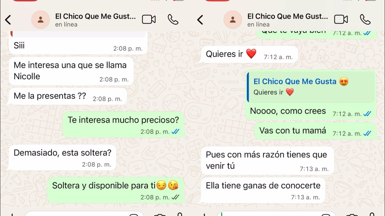 Chats con el chico que me gusta 😍parte 6