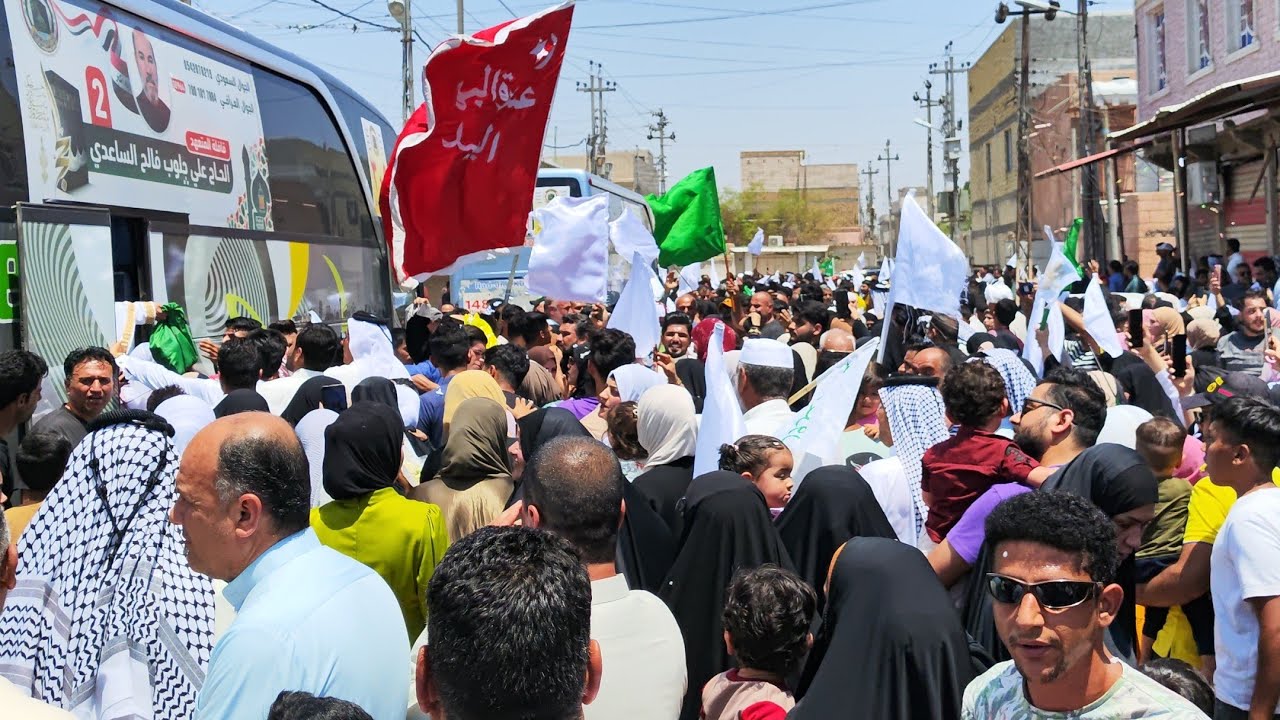 عشيرة الجيازنة تستقبل الحاج فلاح ابو زهراء الجيزاني في البصره للمونتاج والتصوير سجاد بن شامخ