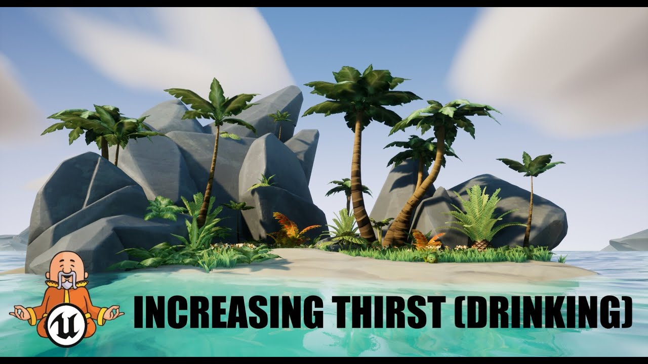Drinking/Increasing Thirst Stat  - #5 Island Survival Game Unreal Engine 5.1 Tutorial
