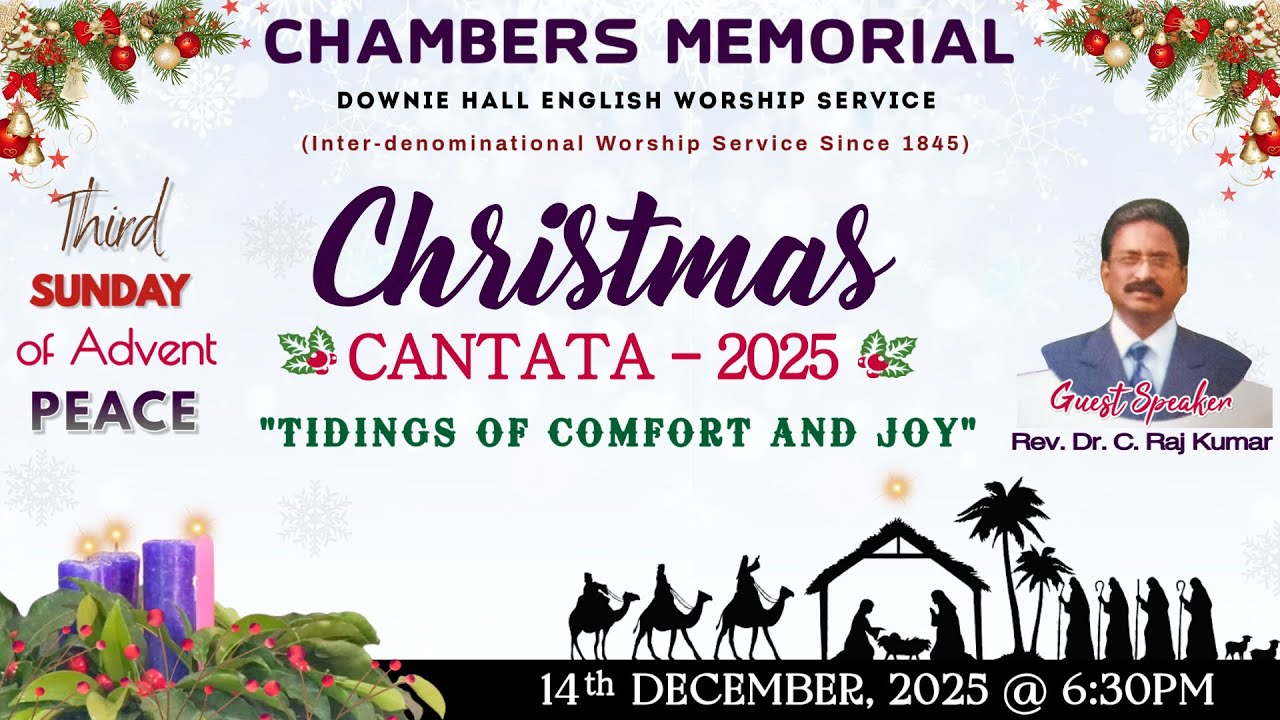 Downie Hall English Worship Service - Christmas Cantata 2025 - 14th December