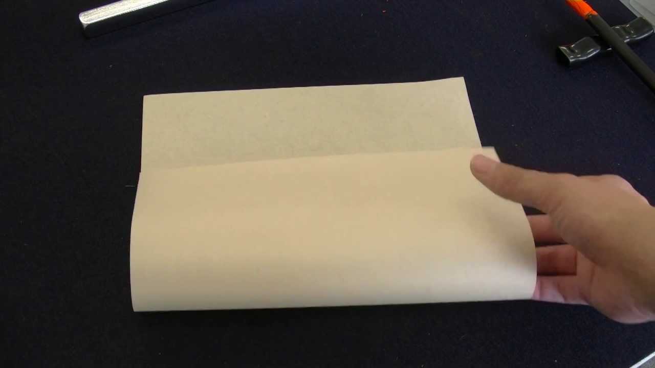 半紙（はんし）の折り方 How to fold a Japanese writing paper
