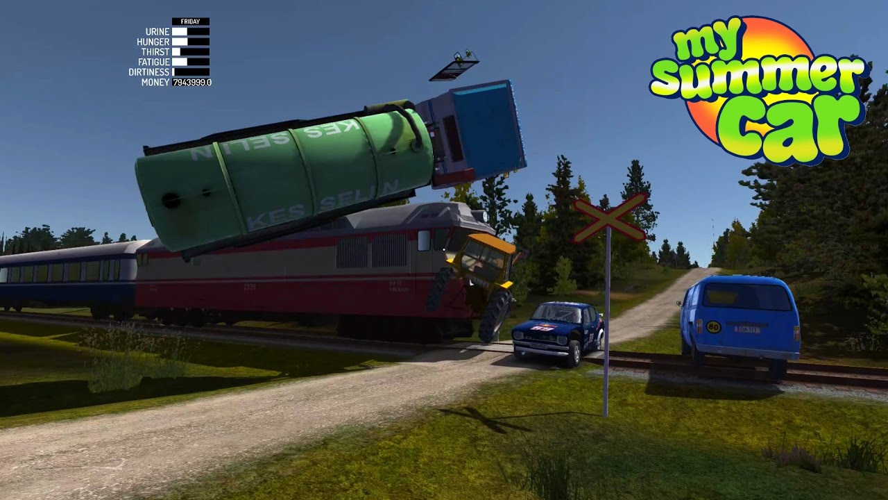 My Summer Car #29 | Nuevo Tren vs Camión, Satsuma, Tractor, Fleetari y Van