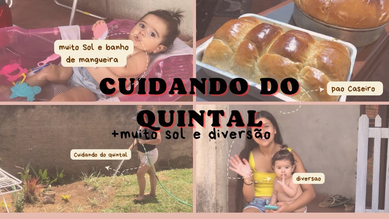Cuidando do meu quintal + dia ensolarado e muita diversão/terceiro vídeo 