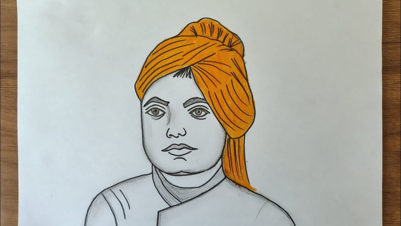 National Youth Day Drawing | Swami Vivekananda Drawing | 12January 2026#drawingideas 