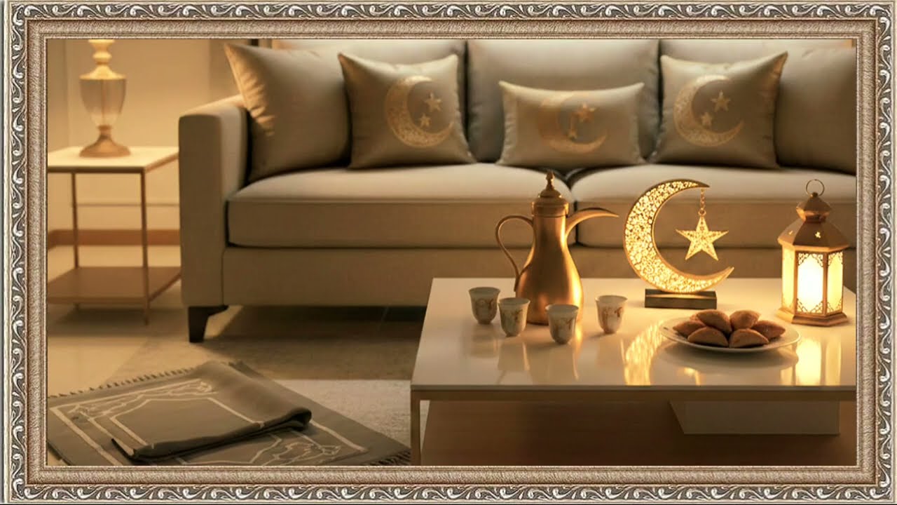Ramadan 2026 | wallpaper Ramadan with Ruqyah 🌙 رقية شرعية خلفية هادئة للمنزل مع أجواء رمضانية دافئة