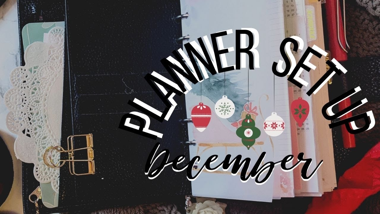 December Planner Flip Thru|| December Planner Setup || Personal Ring Planner and B6 Stalogy