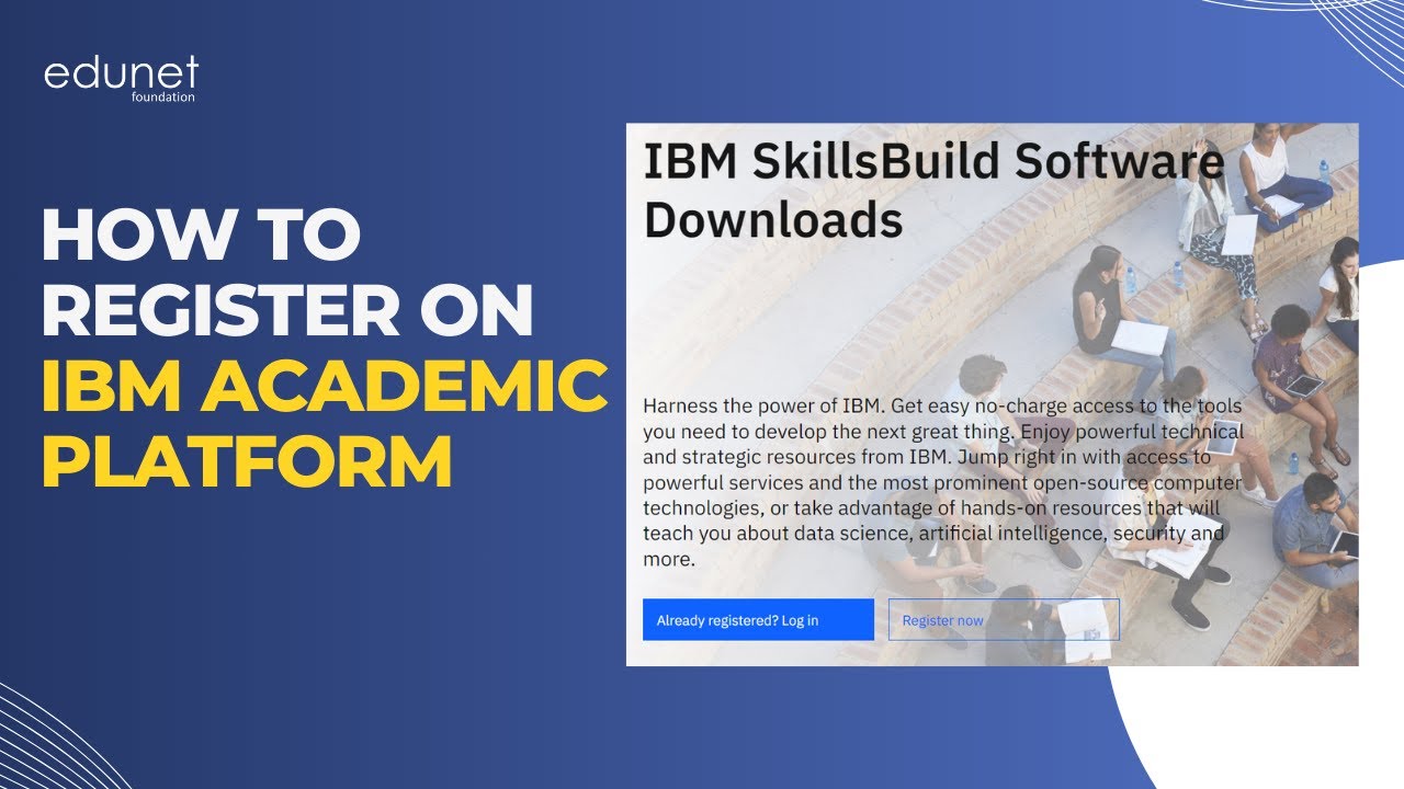 How to register on IBM Academic platform