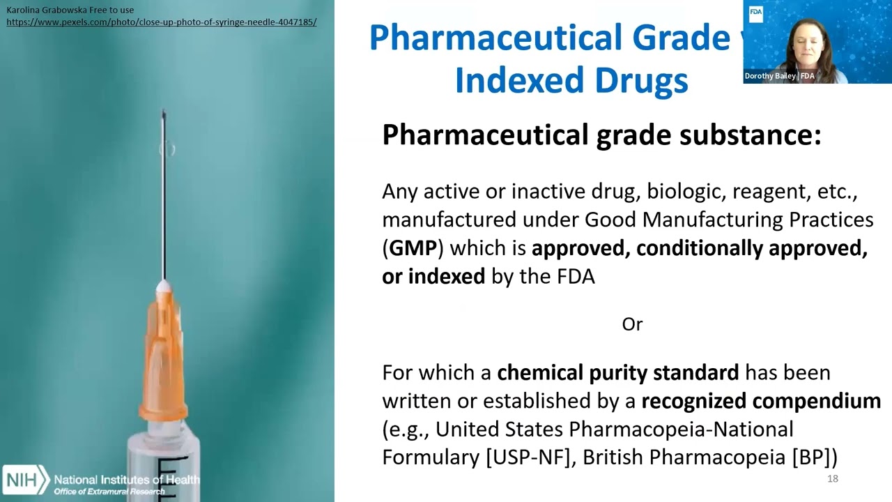 OLAW Webinar:   FDA's New Guidance on Compounding Bulk Drug Substances   September 8, 2022