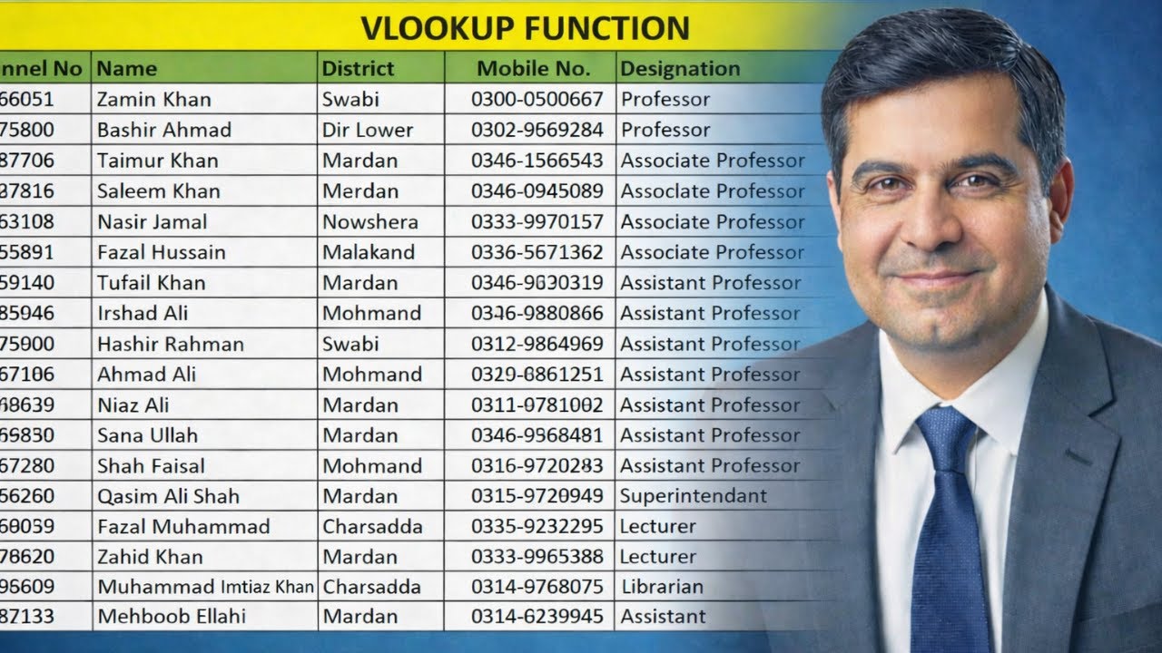 How to Apply VLOOKUP  Formula on Large Data in Excel
