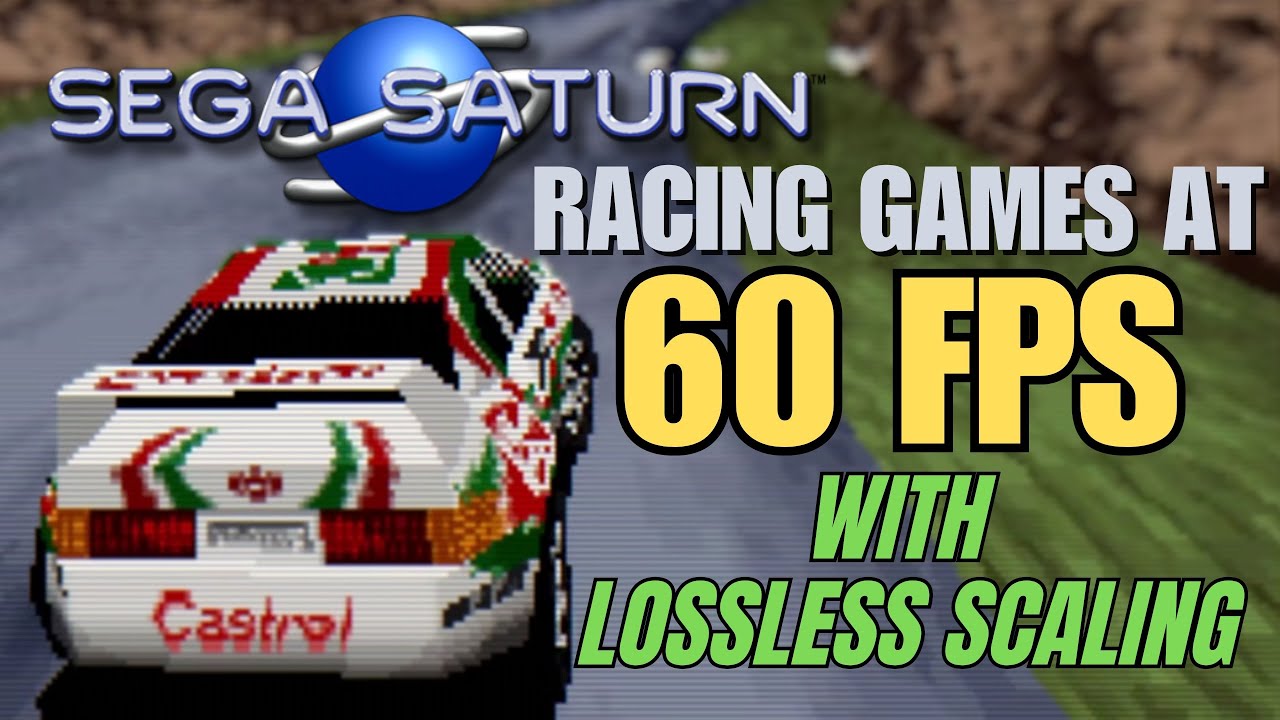 MUST SEE SEGA Saturn Racing Games at 60 FPS with Lossless Scaling!!!