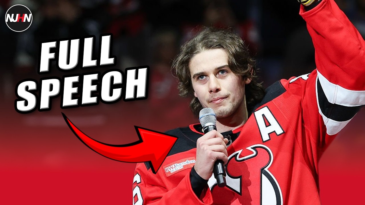 Jack Hughes LIVE Pregame Speech After Winning Gold at Winter Games | Devils Reaction