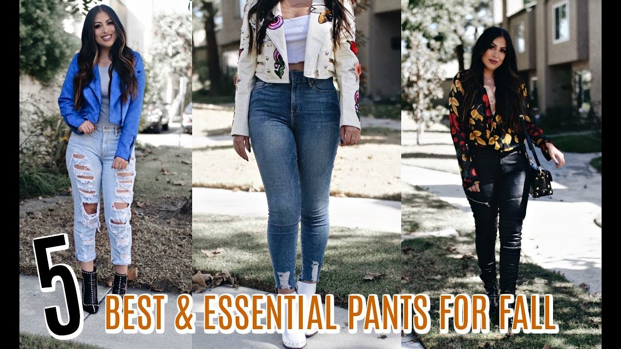 THE 5 BEST FALL PANTS: DENIM, FAUX LEATHER MUST HAVES & ESSENTIALS