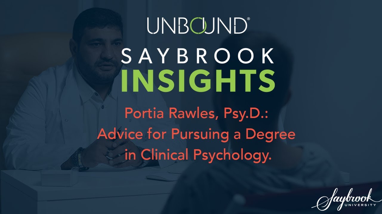 Dr. Portia Rawles: Advice for Pursuing a Degree in Clinical Psychology.