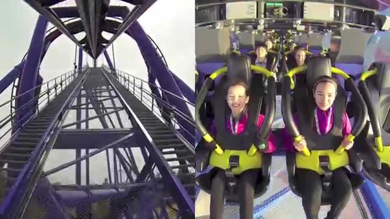 Banshee Roller Coaster Side-by-Side Rider/POV at Kings Island