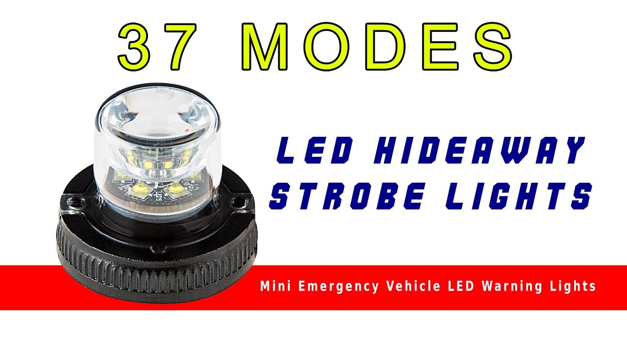 Hide Away LED Strobe Light 37 MODES