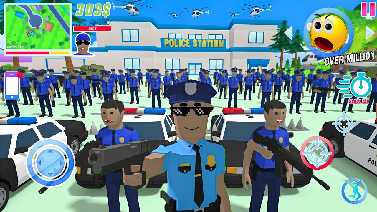 Jack Become Police Officer Force in Dude theft wars.😎