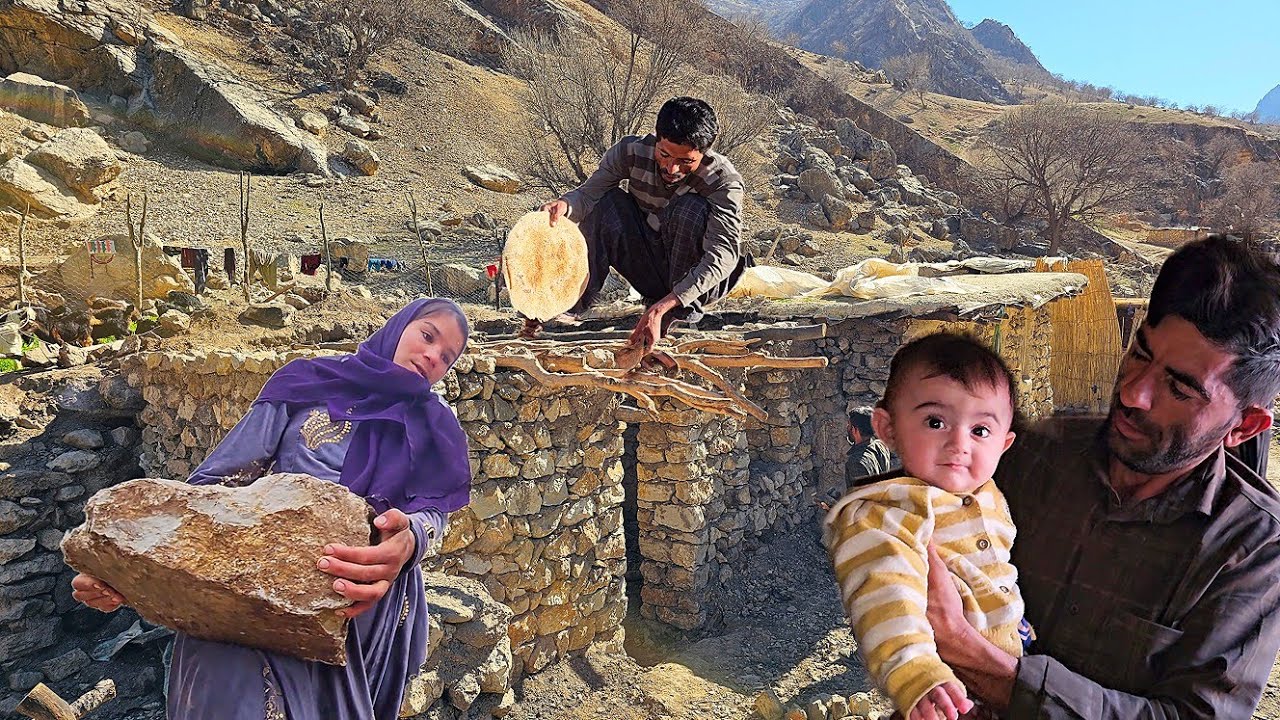 ⛰️🌅Simple life in the mountains; from hot bread to fishing 🎣🔥
