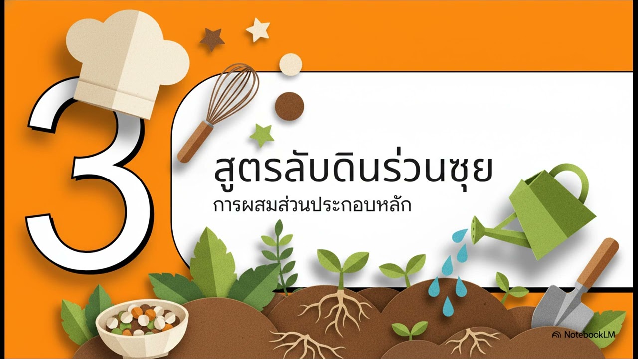 คืนชีพดินเก่า ที่เสื่อมสภาพจากการเพาะปลูกให้กลับมามีสารอาหารสมบูรณ์ใช้ได้อีก