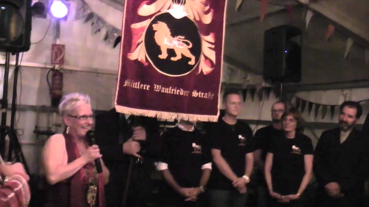 KG MiWaStr Fahnenweihe Kirmes 2014
