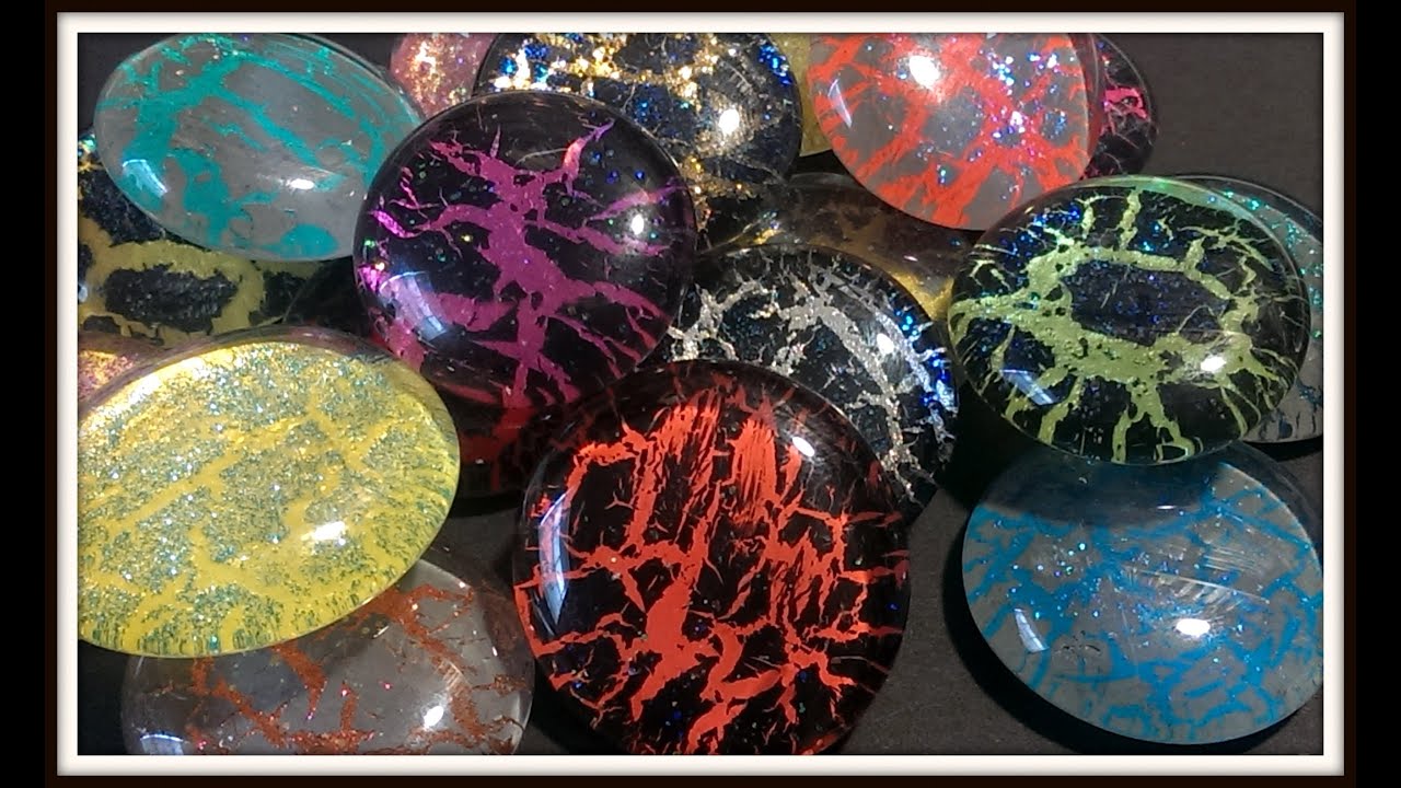 How to make Nail Polish Glass Stone Jewelry (Music update)