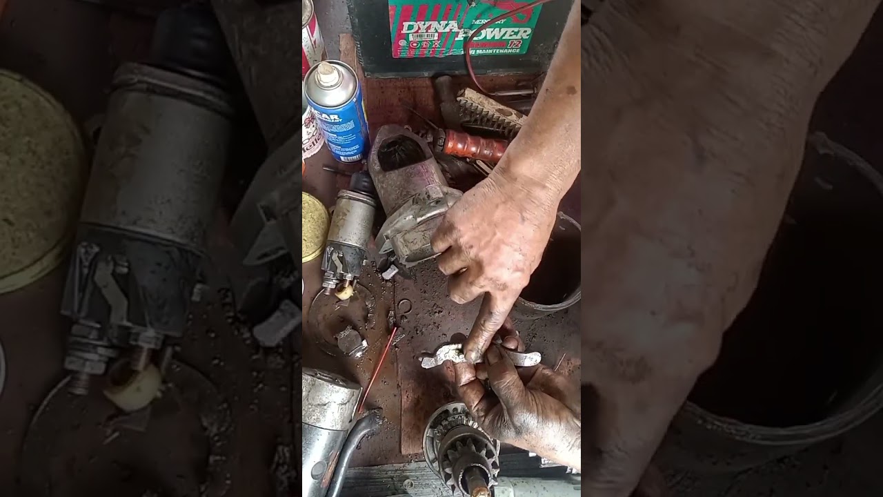 Starter 6D40 engine stock up Bendix drive gear,paano ayusin 
